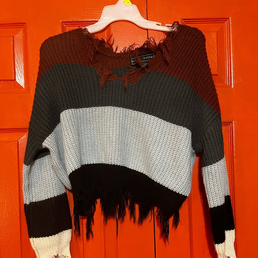 Slightly cropped sweater